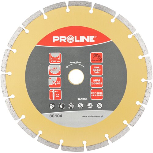 Tarcza do cięcia PROLINE 86104 230 mm