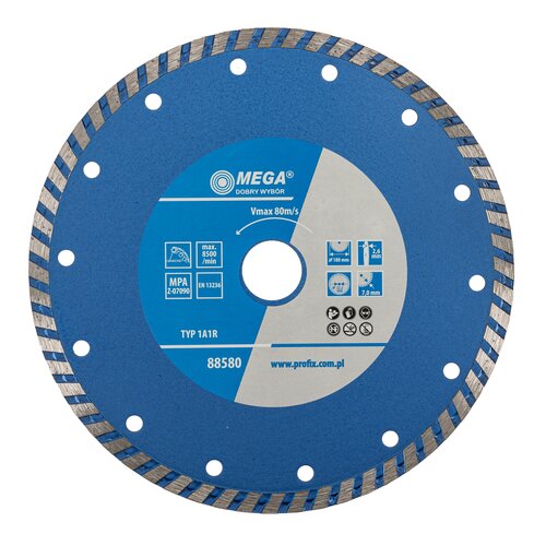 Tarcza do cięcia MEGA Turbo 88580 180 mm
