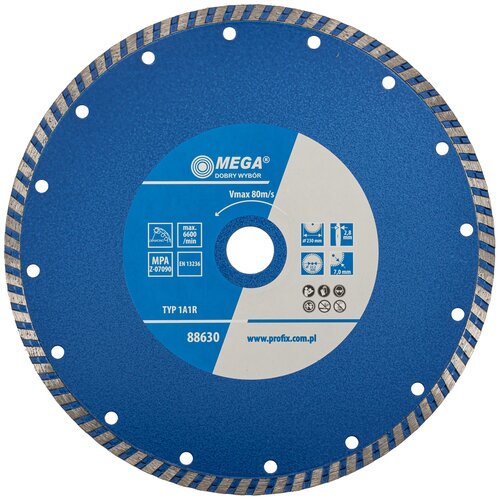 Tarcza do cięcia MEGA Turbo 88630 230 mm