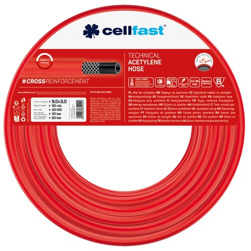 Wąż do acetylenu CELLFAST 20-010 (50 m)
