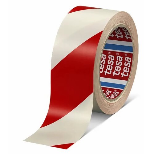 Taśma ostrzegawcza TESA Professional 60760 PVC Biało-czerwony (33 m)