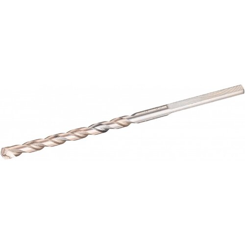 Na zdjęciu znajduje się wiertło do multimateriału z widocznymi spiralnymi rowkami na całej długości. Produkt ma metaliczny kolor i gładką powierzchnię.