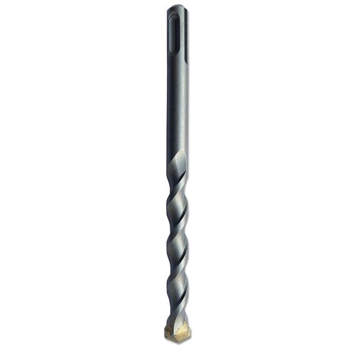Na zdjęciu znajduje się metalowe wiertło z widocznym spiralnym rowkiem i płaską końcówką. Produkt ma gładką, metaliczną powierzchnię i jest przeznaczony do użytku z wiertarką.