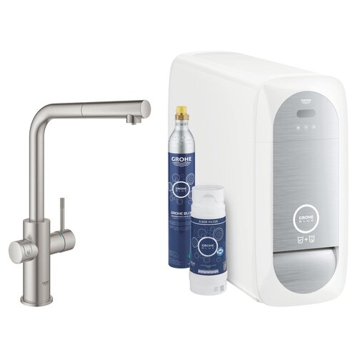 Bateria GROHE Blue Home 31539DC0 z filtrem Stal nierdzewna