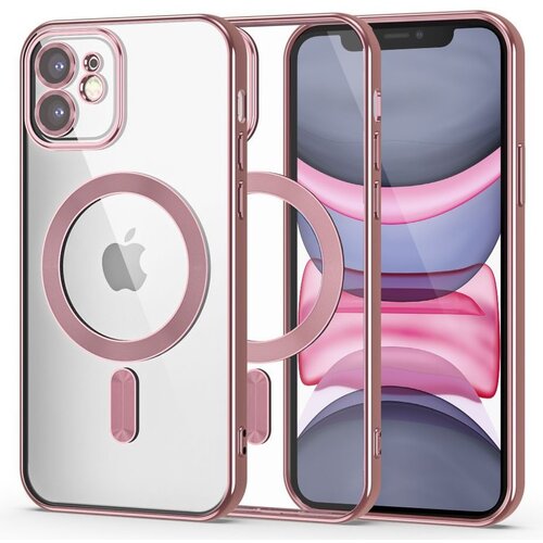Etui TECH-PROTECT MagShine Magsafe do Apple iPhone 11 Różowe złoto