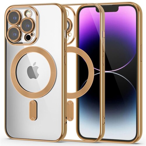 Etui TECH-PROTECT MagShine Magsafe do Apple iPhone 14 Pro Złoty