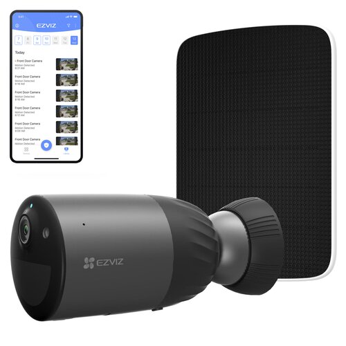 Kamera EZVIZ BC1C Zewnętrzna, Wi-Fi + Panel solarny EZVIZ CS-CMT