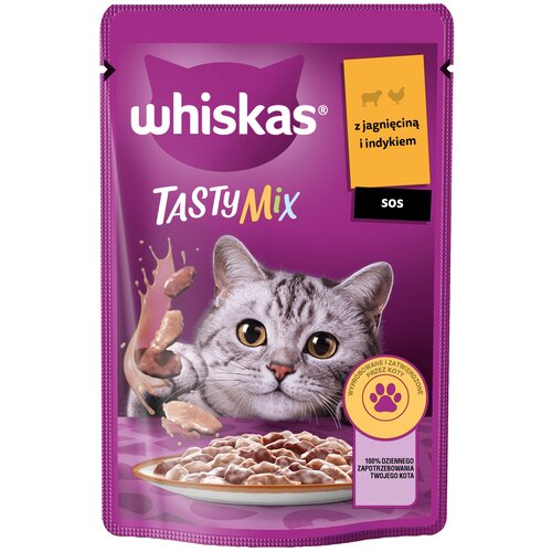 Karma dla kota WHISKAS Tasty Mix Indyk z jagnięciną 85 g