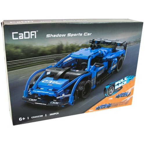 Klocki plastikowe CADA Shadow Sports Car Wyścigówka z napędem Pull-back C52023W