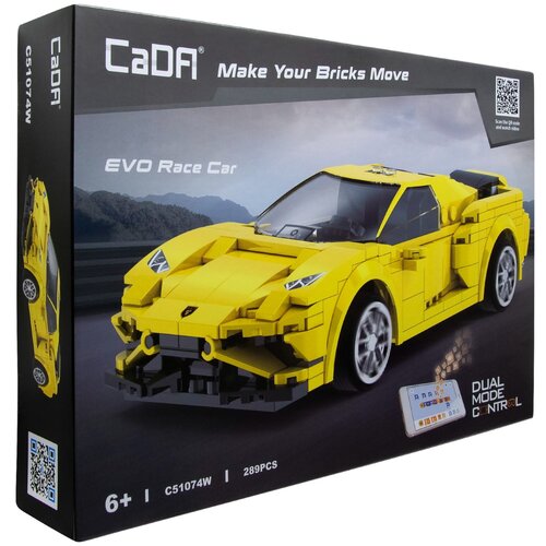 Klocki plastikowe CADA Make Your Bricks Move Samochód wyścigowy Zdalne sterowanie C51074W