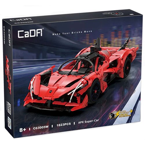 Klocki plastikowe CADA Make Your Bricks Move Auto sportowe APE Supercar C63005W