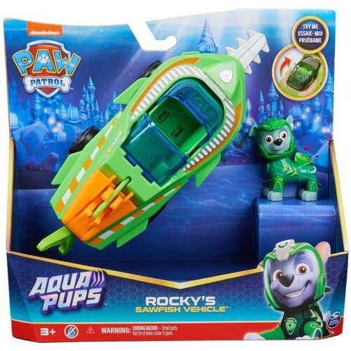 Łódź SPIN MASTER Psi Patrol Aqua Pups Ryba + Figurka Rocky