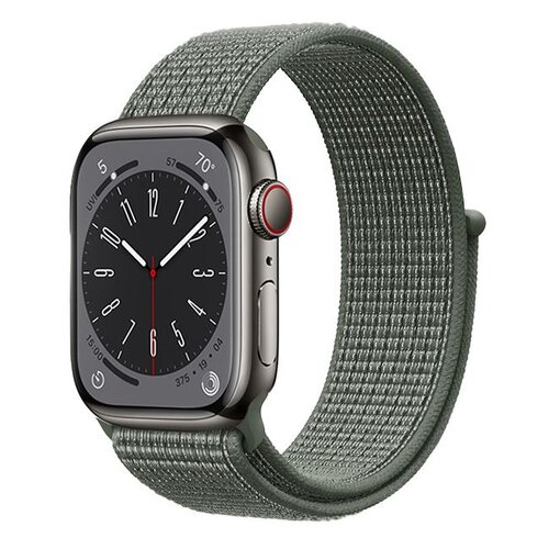 Pasek CRONG Nylon do Apple Watch (42/44/45/49mm) Zielony