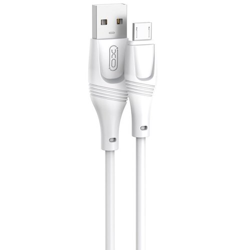 Kabel USB - Micro USB XO NB238 2.4A 1 m Biały