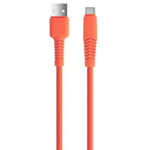 Kabel USB - USB-C XO KSC-C-1.5210 2.1A 1.5 m Pomarańczowy