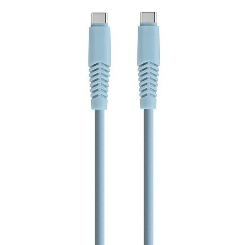 Kabel USB-C - USB-C XO KSC-C-1.523 2.1A 1.5 m Niebieski