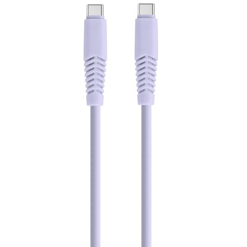 Kabel USB-C - USB-C XO KSC-C-1.529 2.1A 1.5 m Liliowy