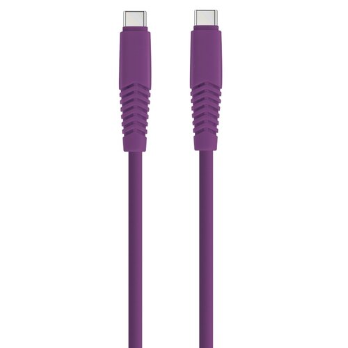 Kabel USB-C - USB-C SETTY KSC-C-1.5219 2.1A 1.5 m Fioletowy