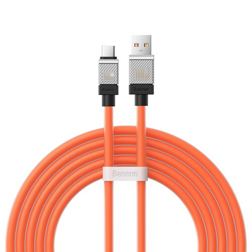 Kabel USB - USB Typ-C BASEUS CoolPlay 100W 2 m Pomarańczowy