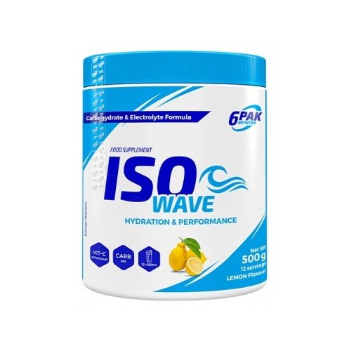 Izotonik 6PAK Iso Wave Cytrynowy (500 g)