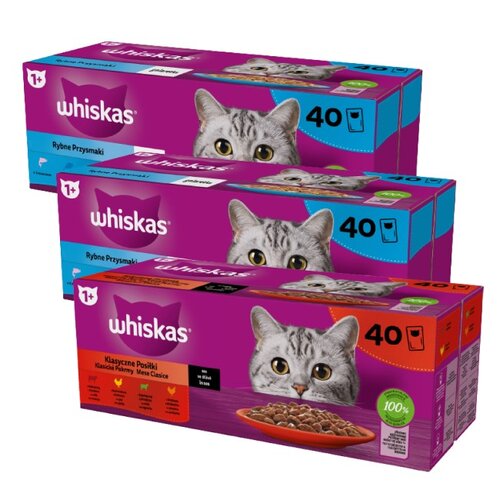 Karma dla kota WHISKAS Mix Smaków (120 x 85 g)