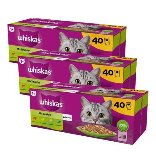 Karma dla kota WHISKAS Mix Smaków (120 x 85 g)