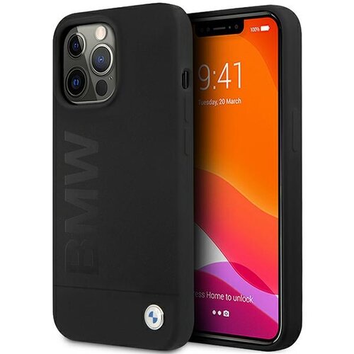 Etui BMW Silicone Signature Logo do Apple iPhone 13/13 Pro Czarny