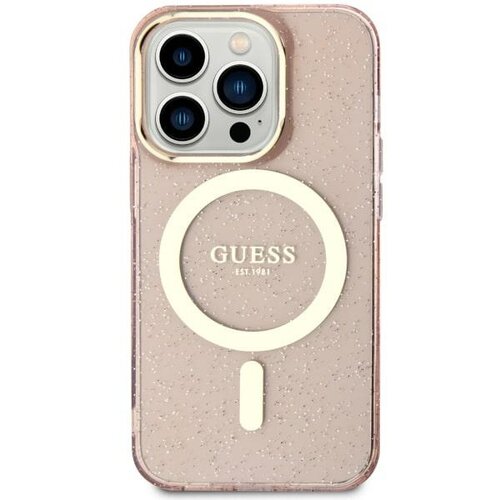 Etui GUESS Glitter Gold do Apple iPhone 11/Xr Różowy