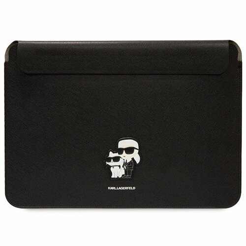 Etui na laptopa KARL LAGERFELD Saffiano Karl&Choupette 14 cali Czarny