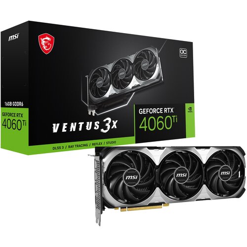 Karta graficzna MSI GeForce RTX 4060 Ti Ventus 3X OC 16GB DLSS 3