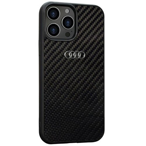 Etui AUDI Carbon Fiber do Apple iPhone 13 Pro Max Czarny