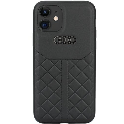 Etui AUDI Genuine Leather do Apple iPhone 12/12 Pro Czarny