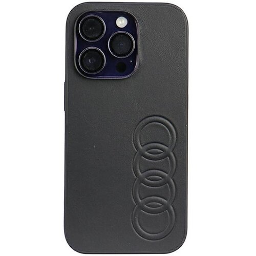 Etui Audi Synthetic Leather do Apple iPhone 14 Pro Czarny