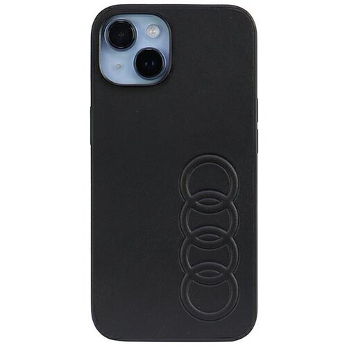 Etui AUDI Synthetic Leather do Apple iPhone 14 Czarny