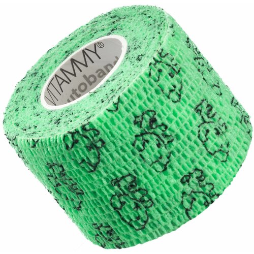 Bandaż elastyczny VITAMMY Autoband Kotki Zielony 5 x 450 cm