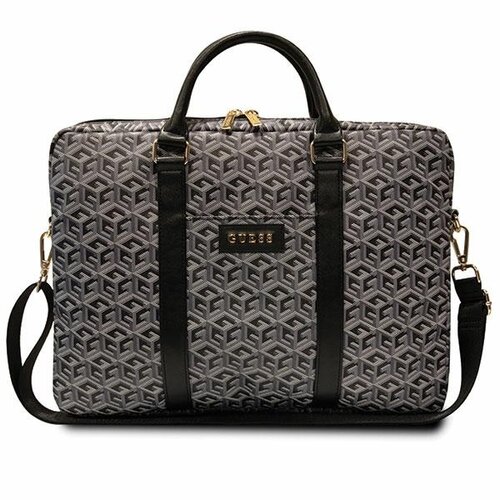 Torba na laptopa GUESS GCube Stripes 16 cali Czarny