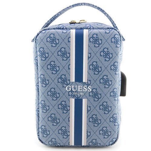 Torba na akcesoria GUESS 4G Printed Stripes Niebieski