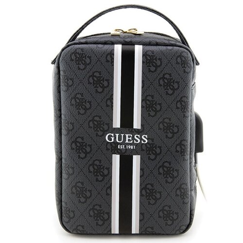 Torba na akcesoria GUESS 4G Printed Stripes Czarny