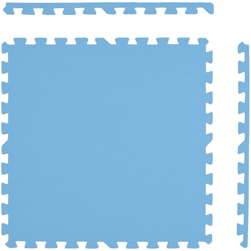 Mata piankowa HUMBI Puzzle 62 x 62 x 1 cm (9 elementów) Błękitny