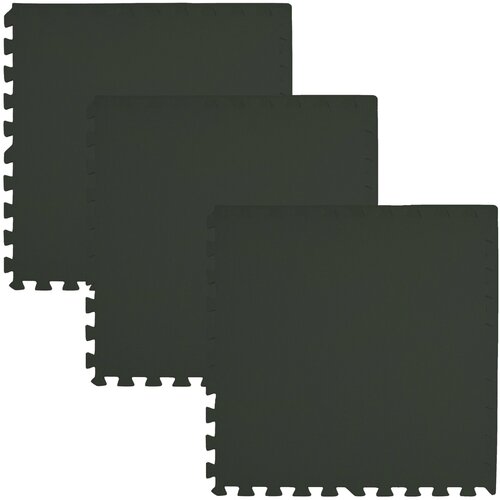 Mata piankowa HUMBI Puzzle 62 x 62 cm (9 elementów) Czarny