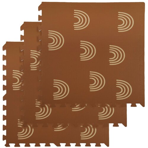 Mata piankowa HUMBI Puzzle 62 x 62 x 1 cm (9 elementów) Jasnobrązowy