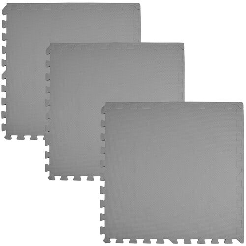 Mata piankowa HUMBI Puzzle 62 x 62 x 1 cm (9 elementów) Ciemnoszary