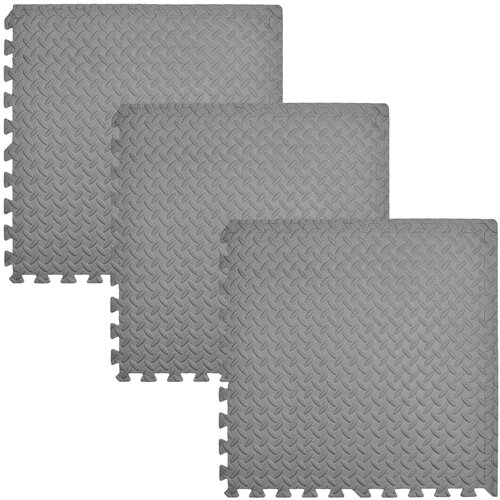 Mata piankowa HUMBI Puzzle 62 x 62 x 1 cm (9 elementów) Ciemnoszary