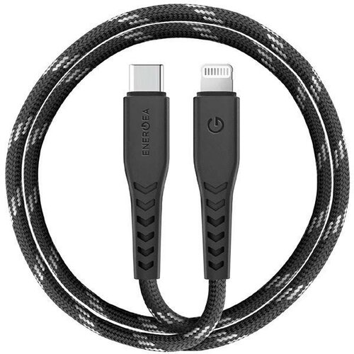 Kabel USB-C - Lightning ENERGEA Nyloflex MFI 3 m Czarny