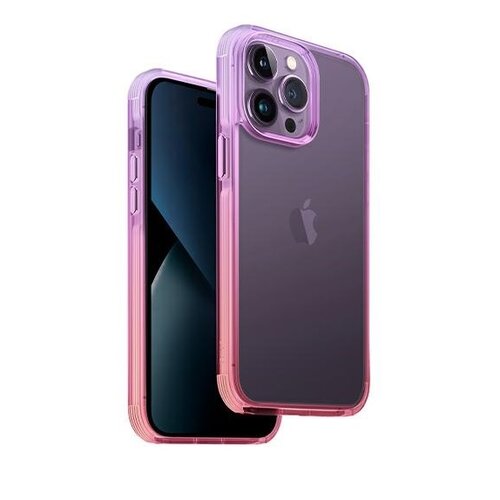 Etui UNIQ Combat Duo do Apple iPhone 14 Pro Liliowo-różowy