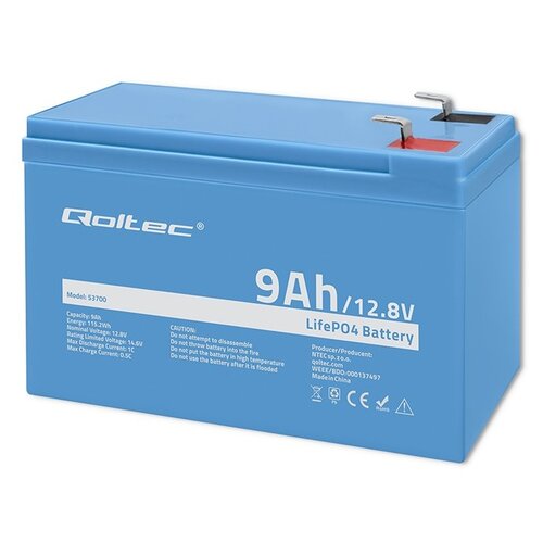 Akumulator QOLTEC 53700 9Ah 12.8V