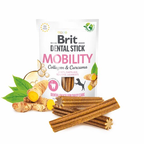 Przysmak dla psa BRIT Dental Stick Mobility Collagen&Curcuma 251 g