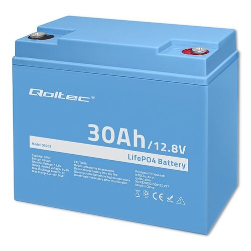 Akumulator QOLTEC 53703 30Ah 12.8V
