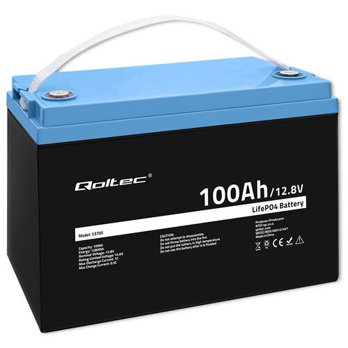 Akumulator QOLTEC 53705 100Ah 12.8V