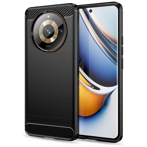 Etui TECH-PROTECT TpuCarbon do Realme 11 Pro 5G/11 Pro+ Plus 5G Czarny